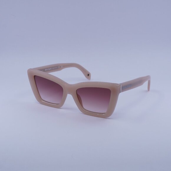 Palm Angels PERI091 ROSEVILLE 6129 Sunglasses Pink Cat Eye Frame, Red Lenses - Picture 1 of 10